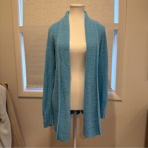 Lilly Pulitzer Basia Chenille Cardigan Seabreeze Turquoise Size L